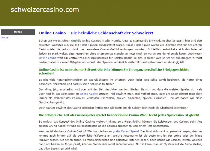 Schweizercasino review